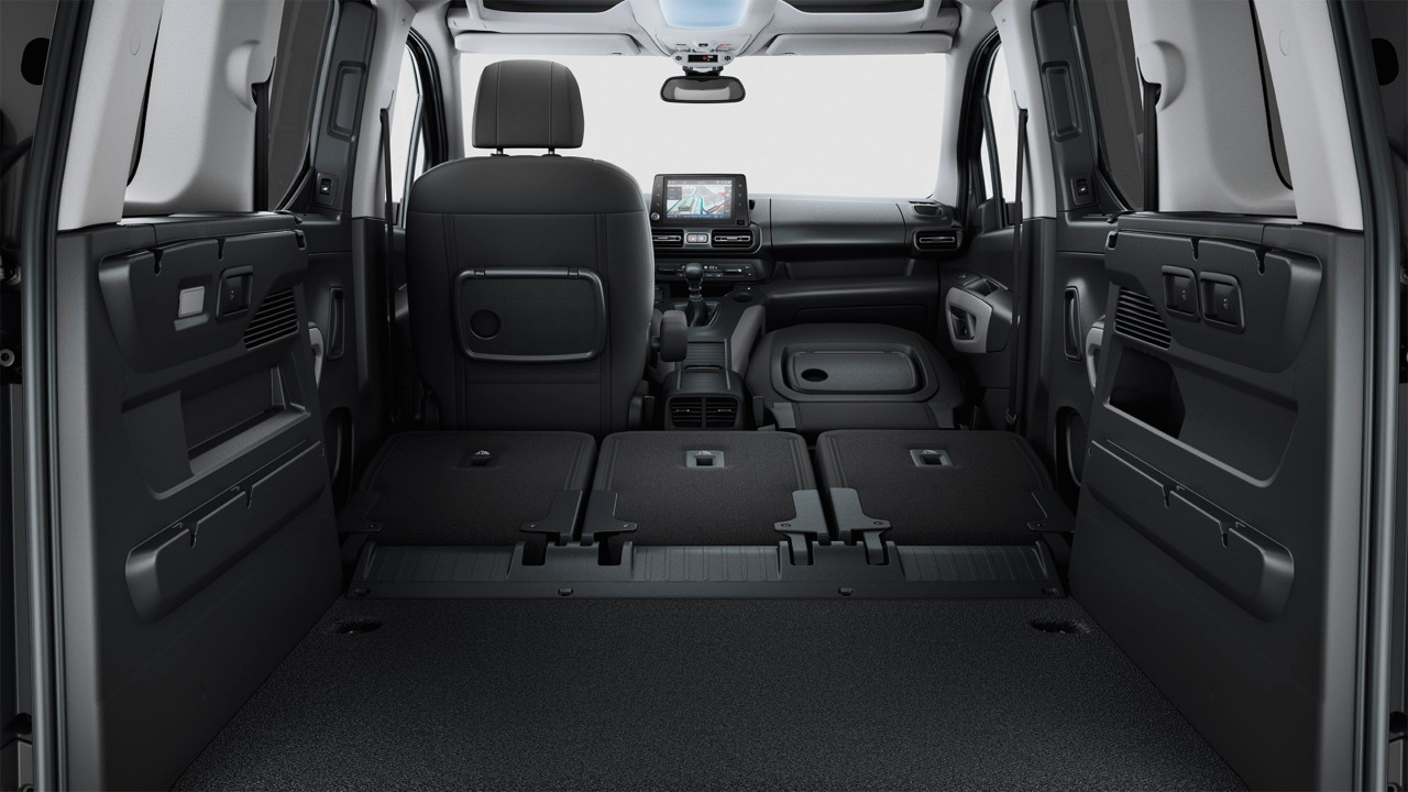 Toyota Proace City Verso Electric interieur laadruimte stoelen neergeklapt