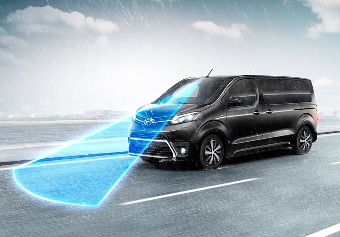 Toyota Proace Verso Electric exterieur schuinvoor grijs radar