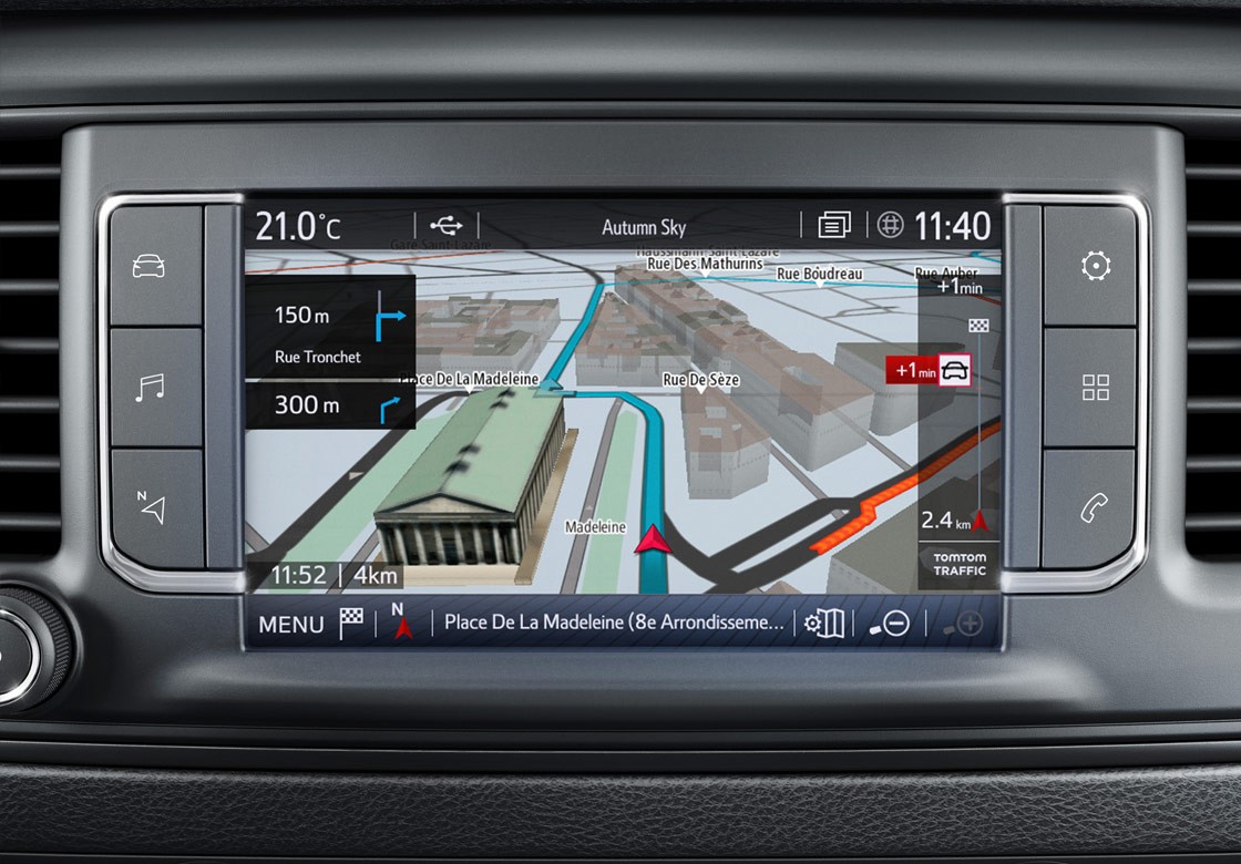 Toyota Proace interieur navigatiesystem