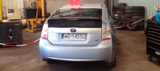 Toyota Prius, exterieur, achterkant, grijs