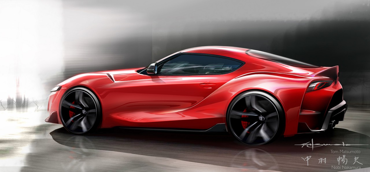 Toyota Supra, concept, schets