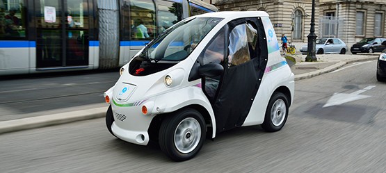 Toyota COMS, exterieur, linksvoor, wit