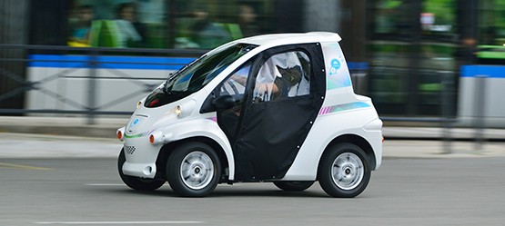 Toyota COMS, exterieur, zijkant, wit