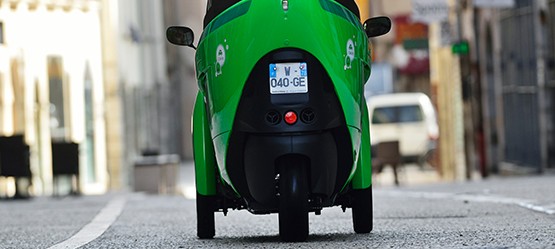 Toyota i-ROAD, exterieur, achterkant, groen
