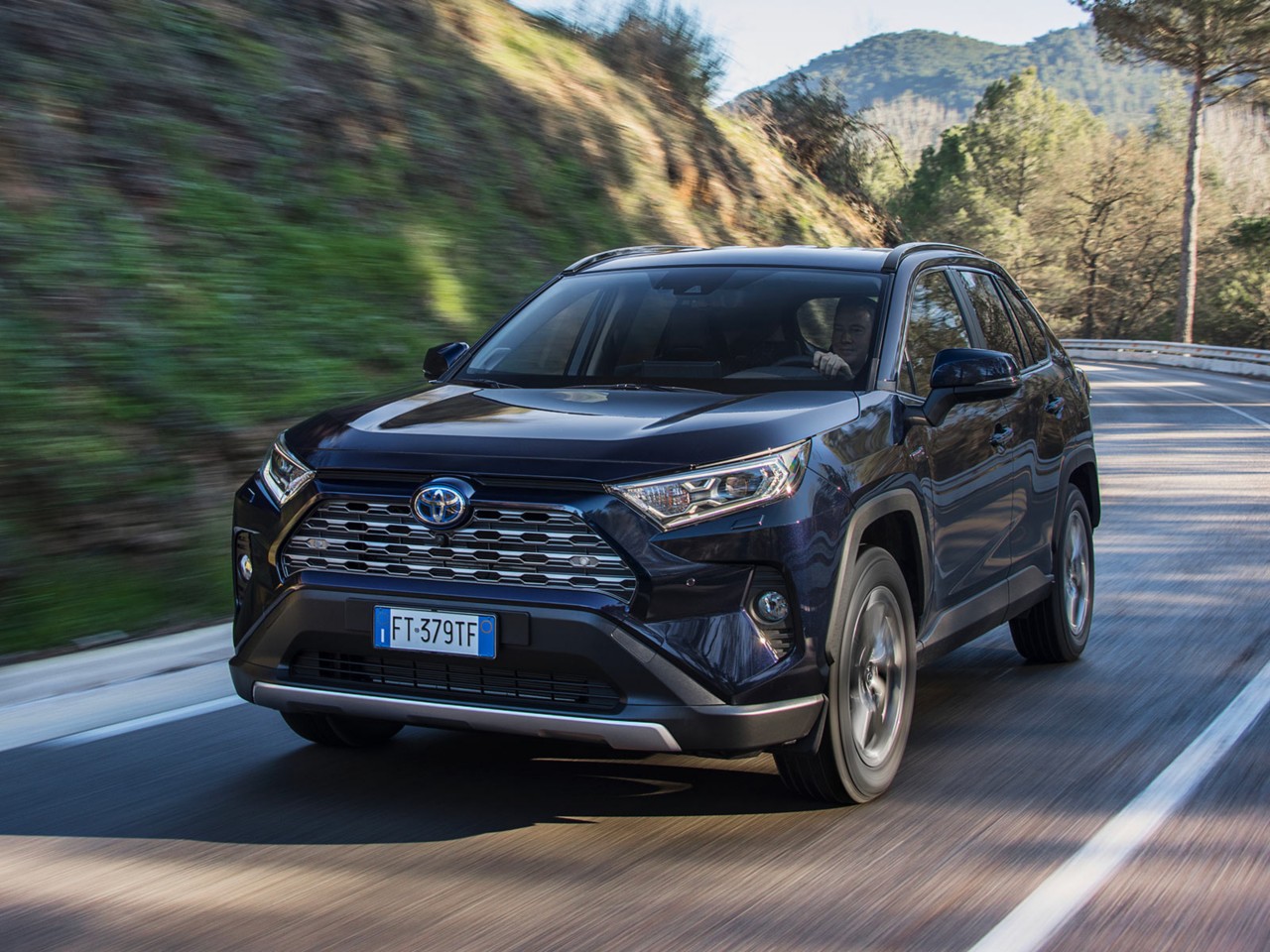 Toyota RAV4, exterieur, linksvoor, zwart