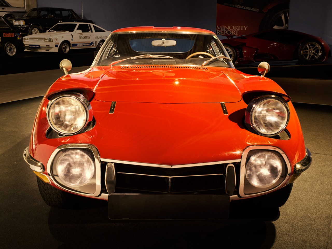 Toyota 2000GT, exterieur, voorkant, rood