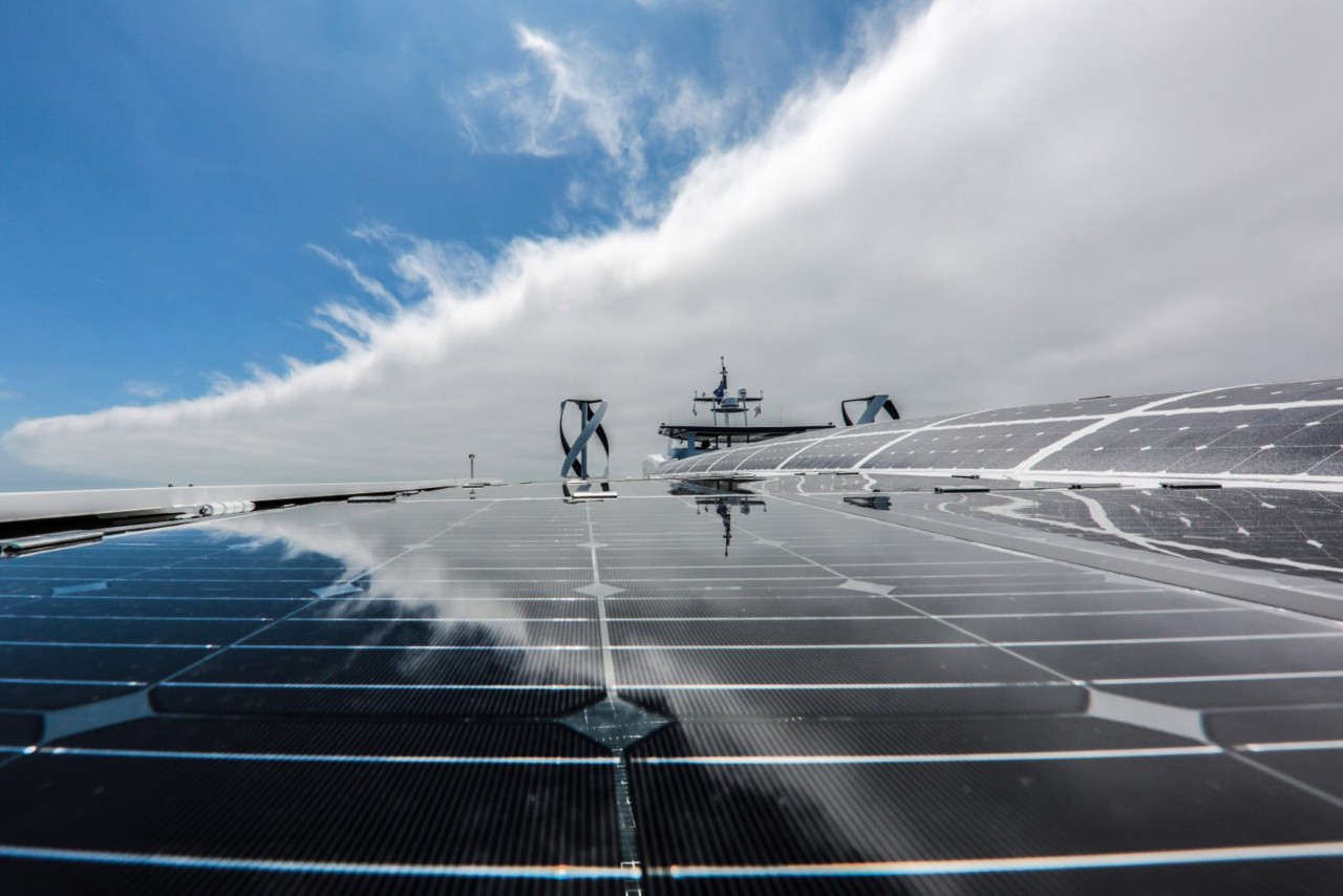 waterstofboot, Energy Observer, zonnepanelen