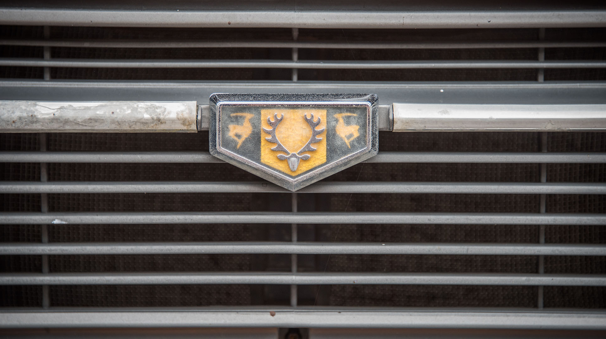 Toyota 1000, exterieur, logo, grille, voorkant, detailbeeld