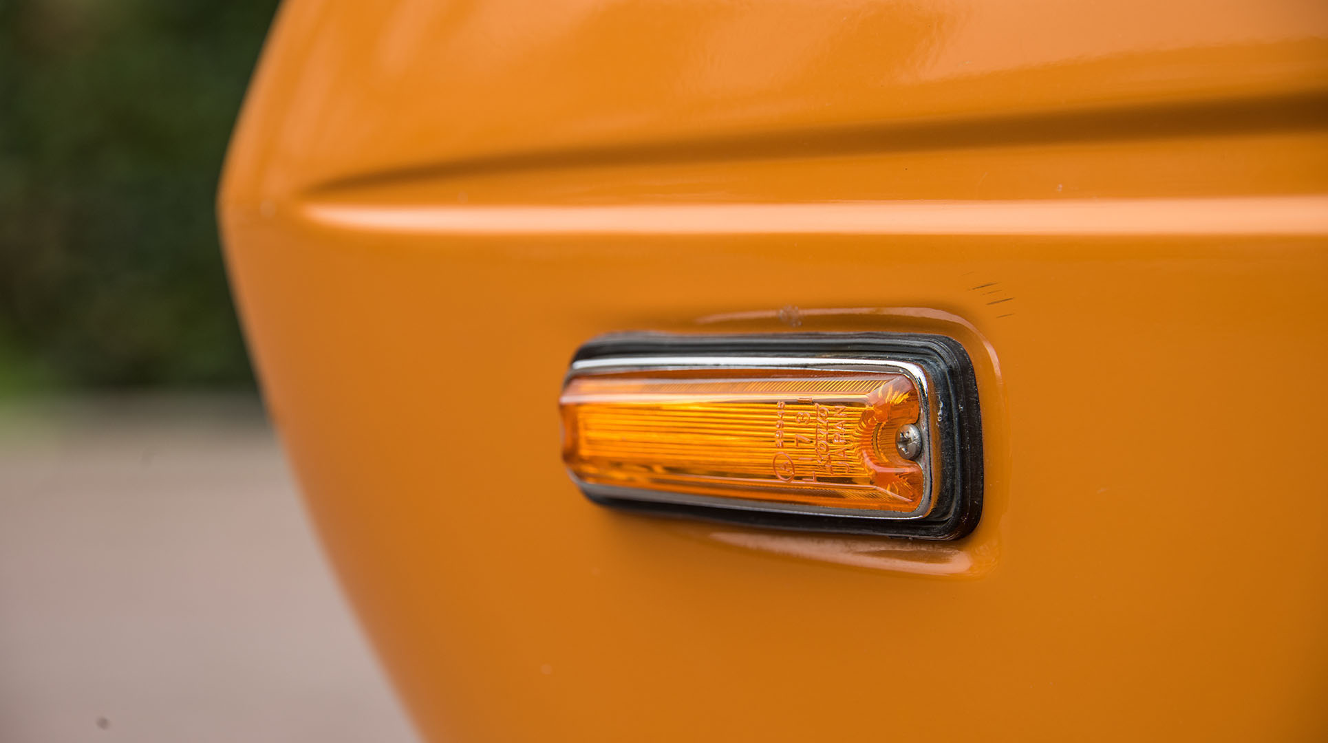 Toyota 1000, exterieur, oranje, linksachter, lamp
