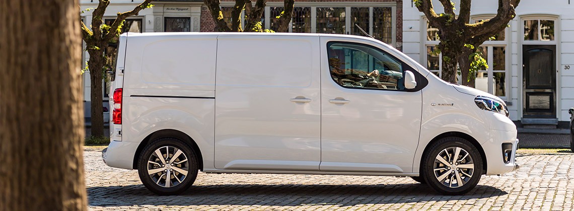 Toyota Proace ev, exterieur, zijkant, wit