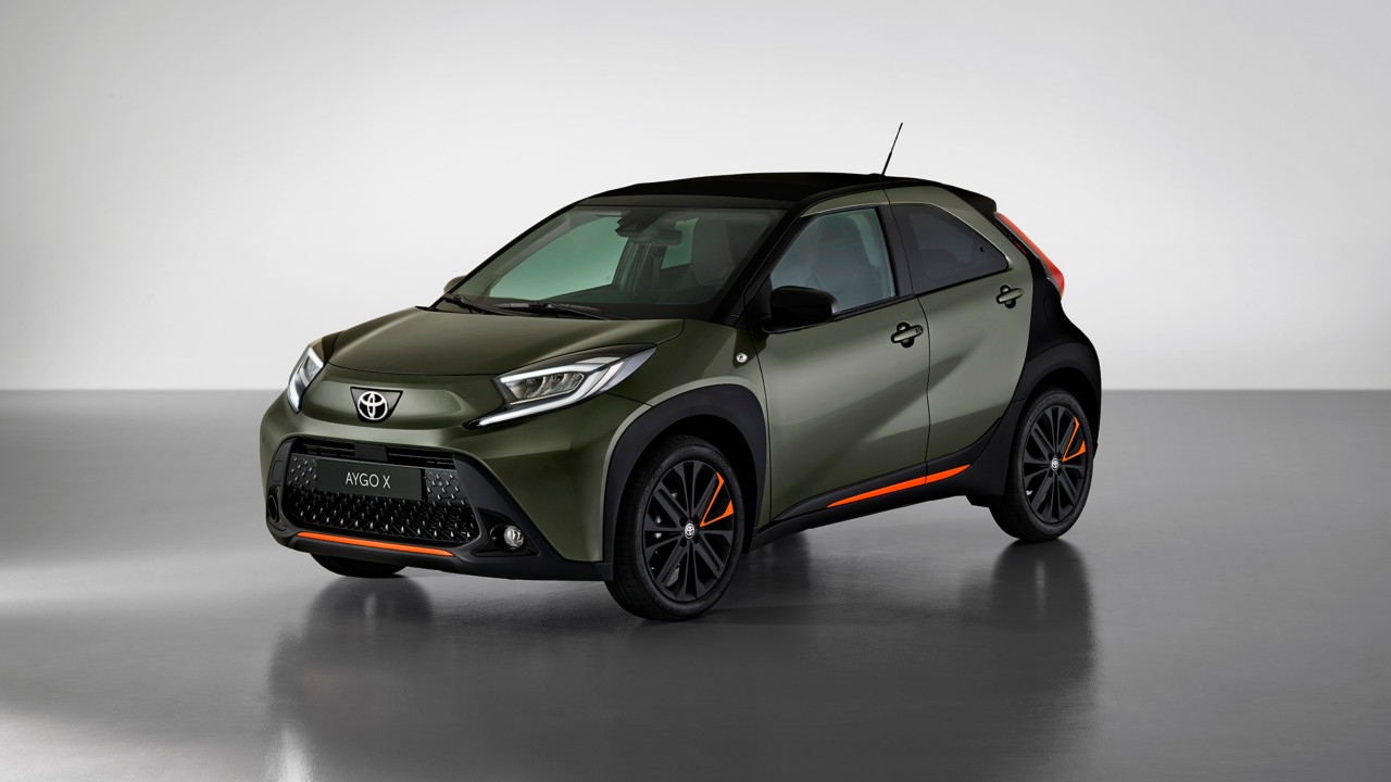 Aygo X, exterieur, driekwart, rechtsvoor