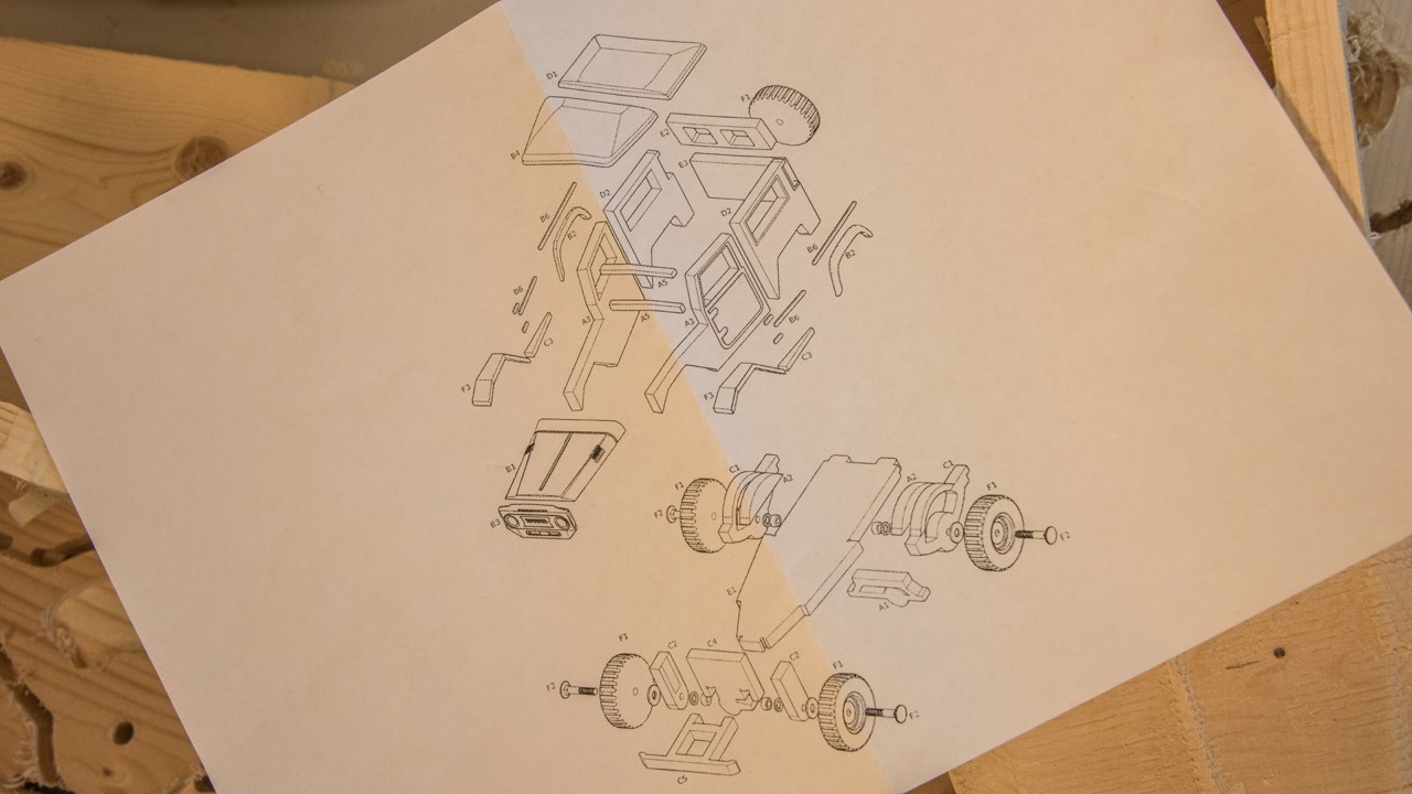 Toyota, Land Cruiser, modelbouw, tekening