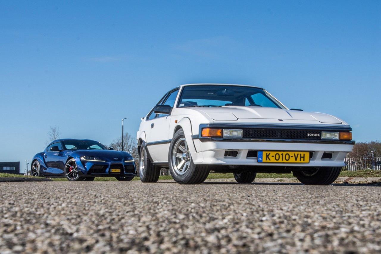 Toyota Celica Supra, exterieur, wit, voor nieuwe Supra, blauw