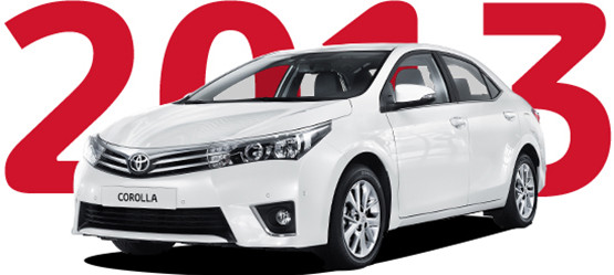 Toyota Corolla, exterieur, wit, linksvoor, 2013