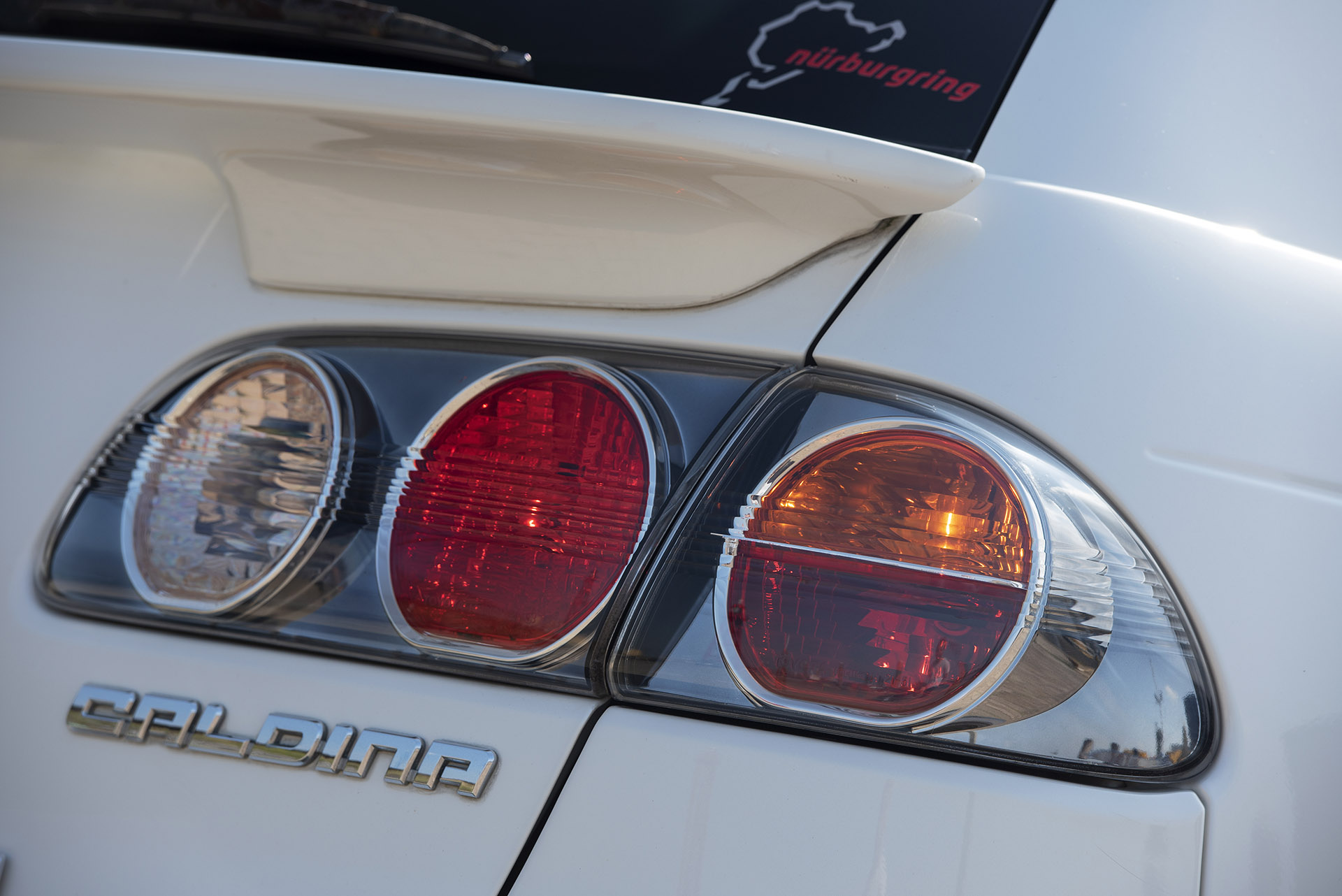 Toyota Caldina, exterieur, achterlichten, rechtsachter, wit
