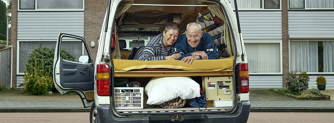 Toyota Hi Ace, exterieur, achterkant, Pieter en Nellie