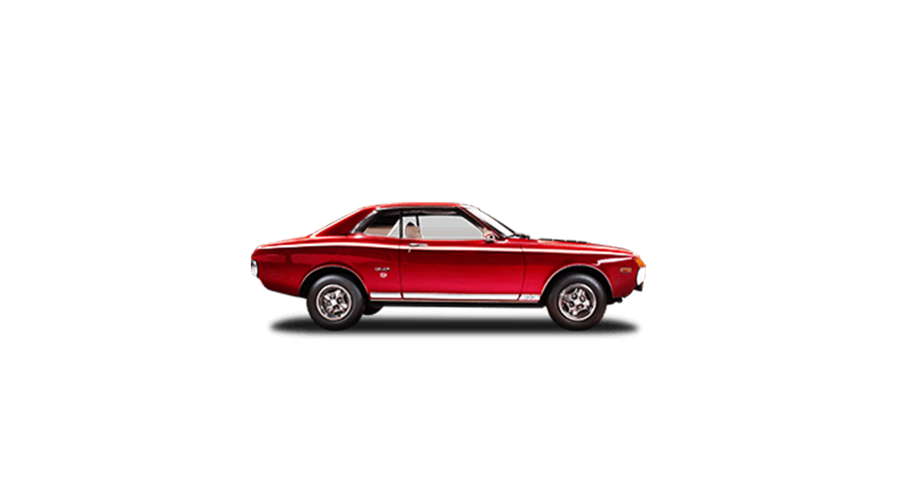 Toyota Celica, exterieur, zijkant, rood