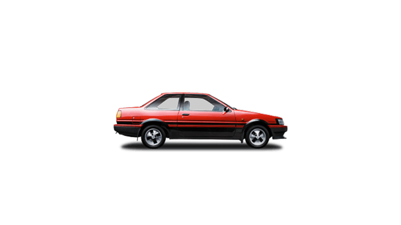 Toyota Corolla, exterieur, zijkant, rood