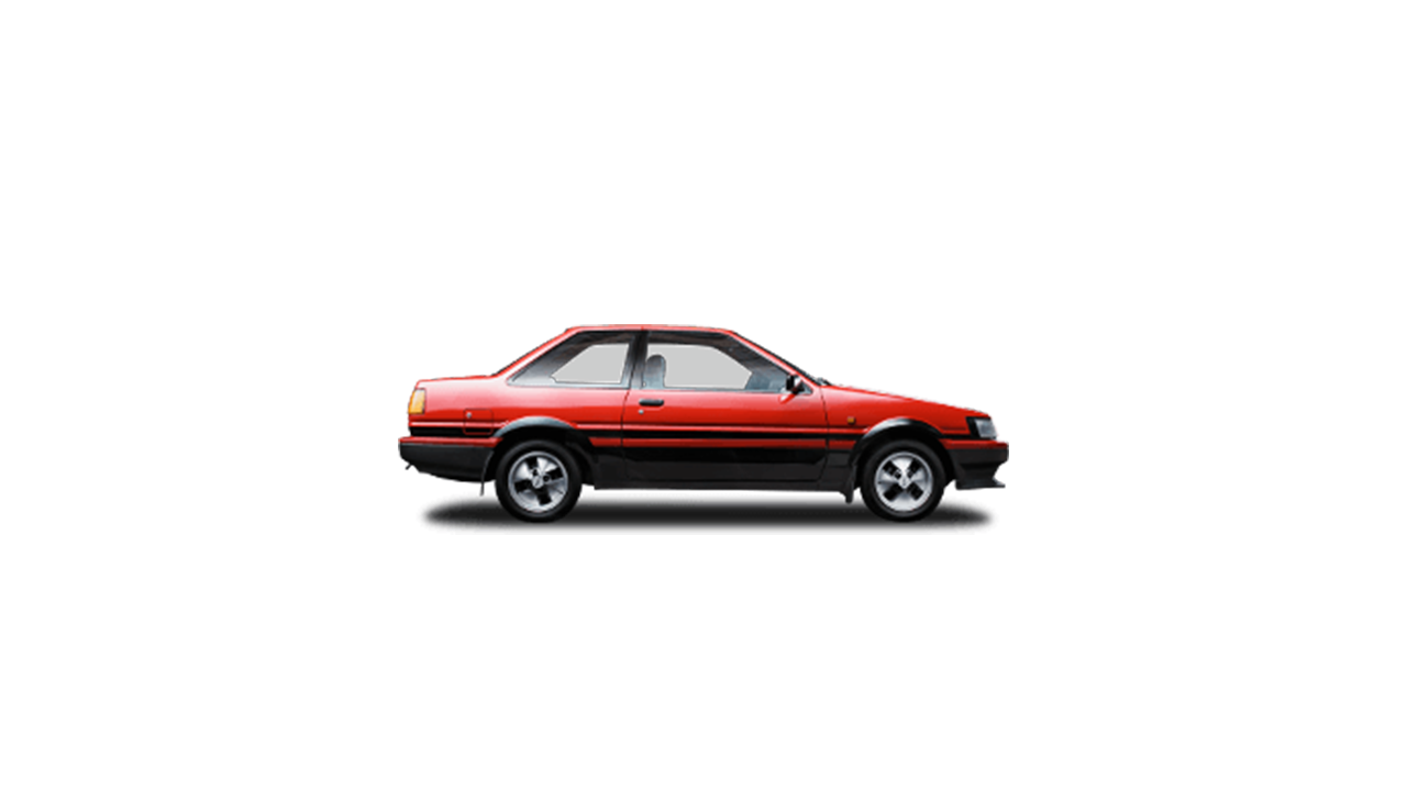 Toyota Corolla, exterieur, zijkant, rood