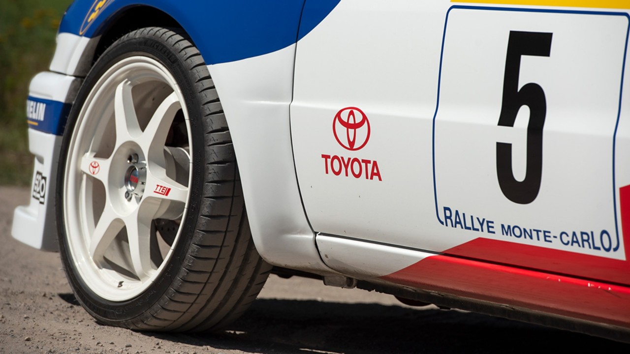 Toyota, Corolla, WRC, replica, exterieur, voorwiel