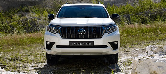 Toyota Land Cruiser, exterieur, voorkant, wit
