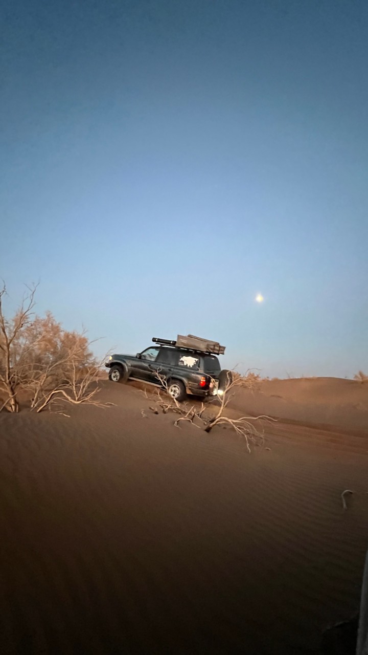 Toyota, Land Cruiser, woestijn, Iran, zandduin