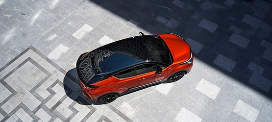 Toyota C-HR, exterieur, bovenkant, oranje