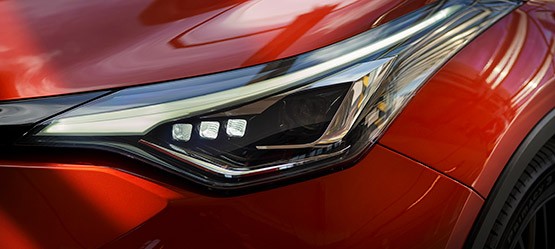 Toyota C-HR, exterieur, koplamp, detailbeeld