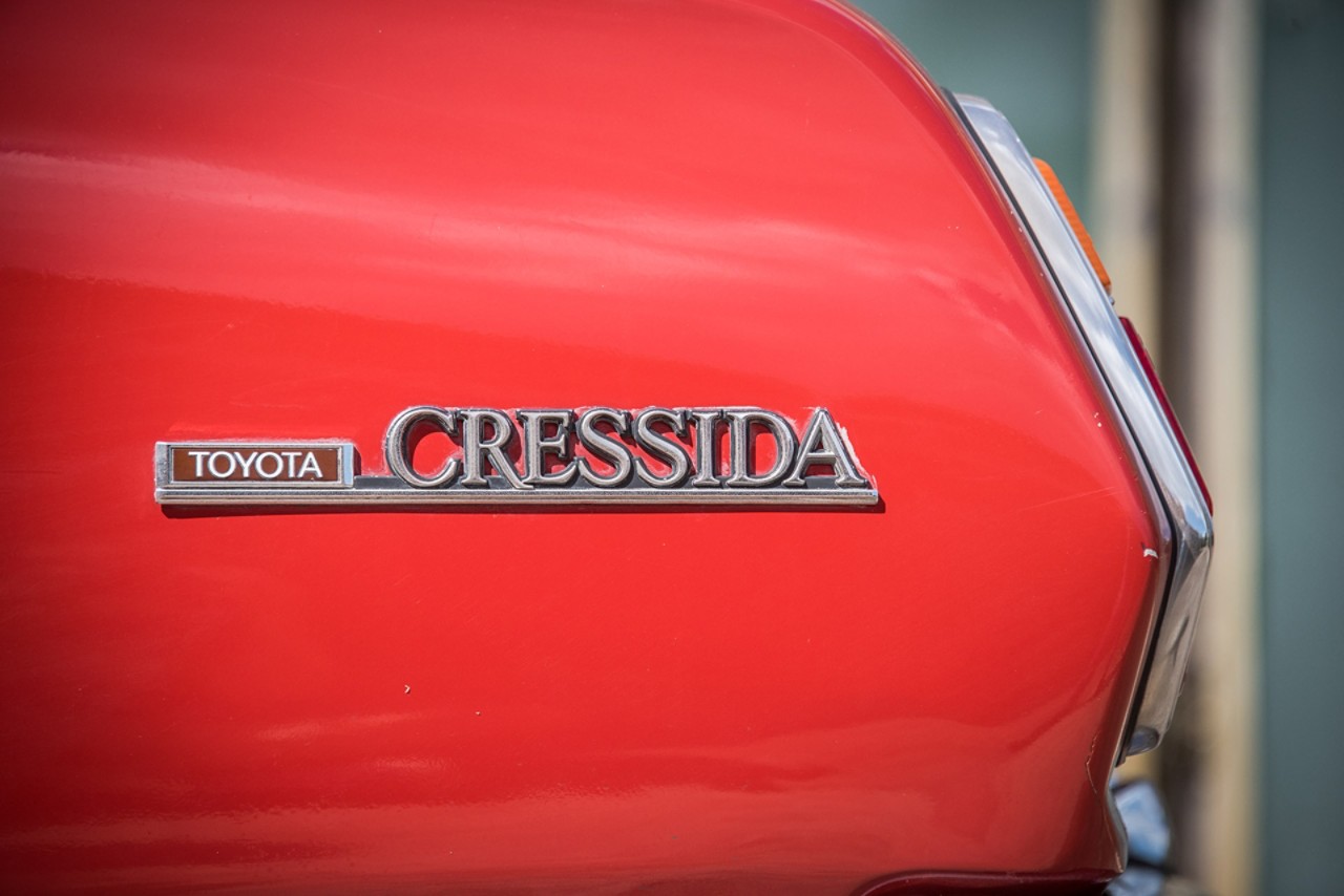 Toyota, exterieur, cressida, rood, logo
