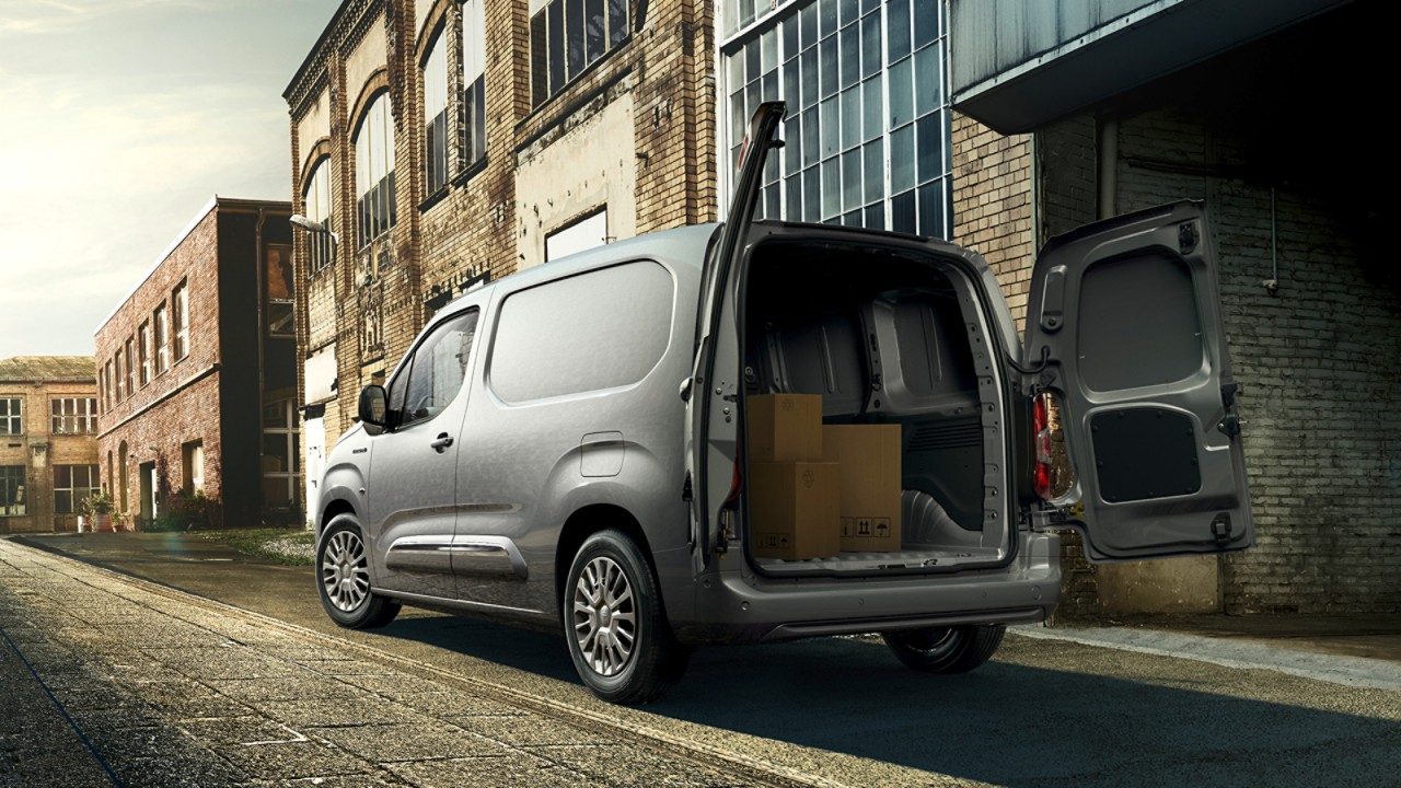 Toyota Proace, exterieur, dubbele deur, grijs