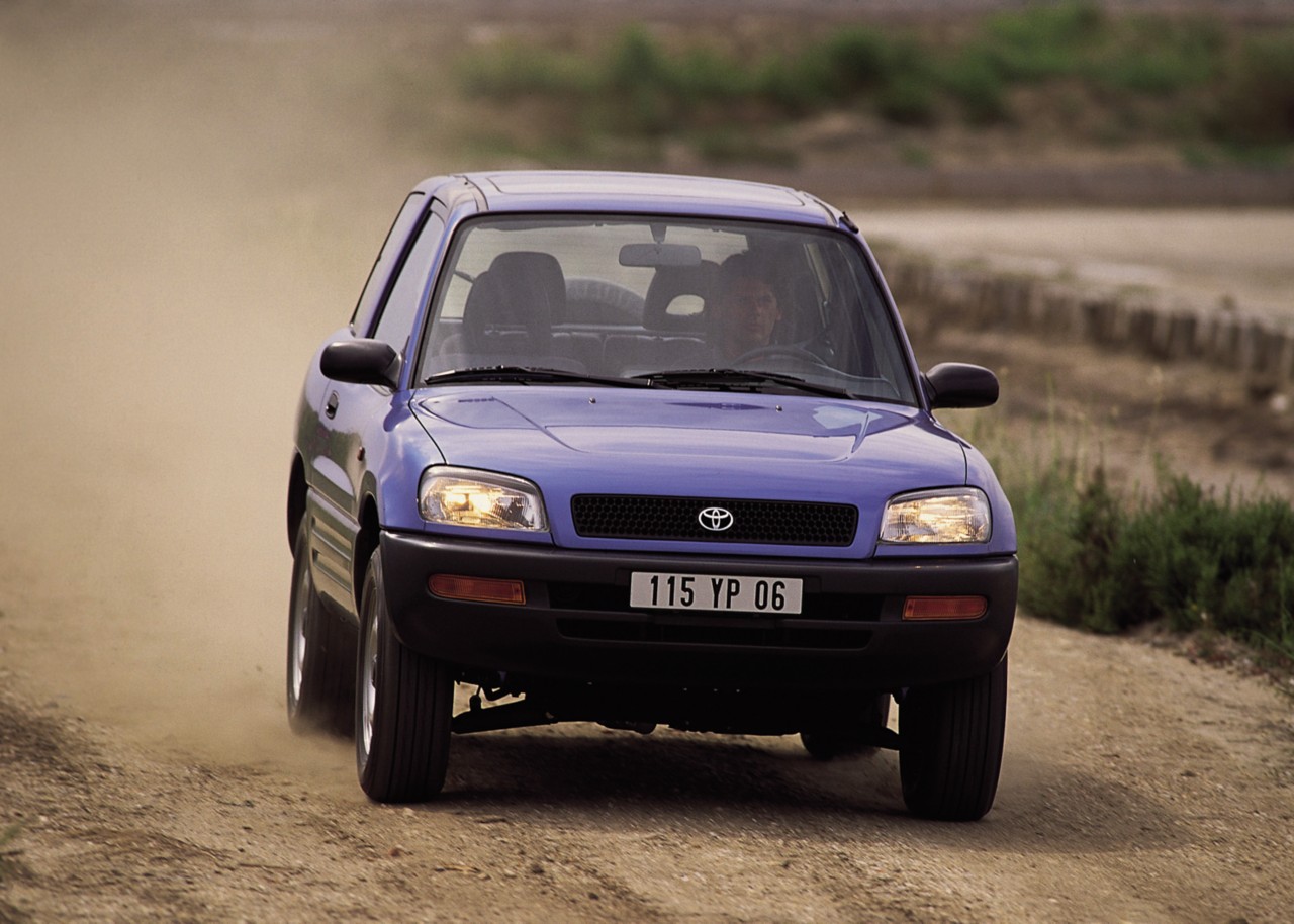 Toyota RAV4, 1st generation, exterieur, voorkant, blauw