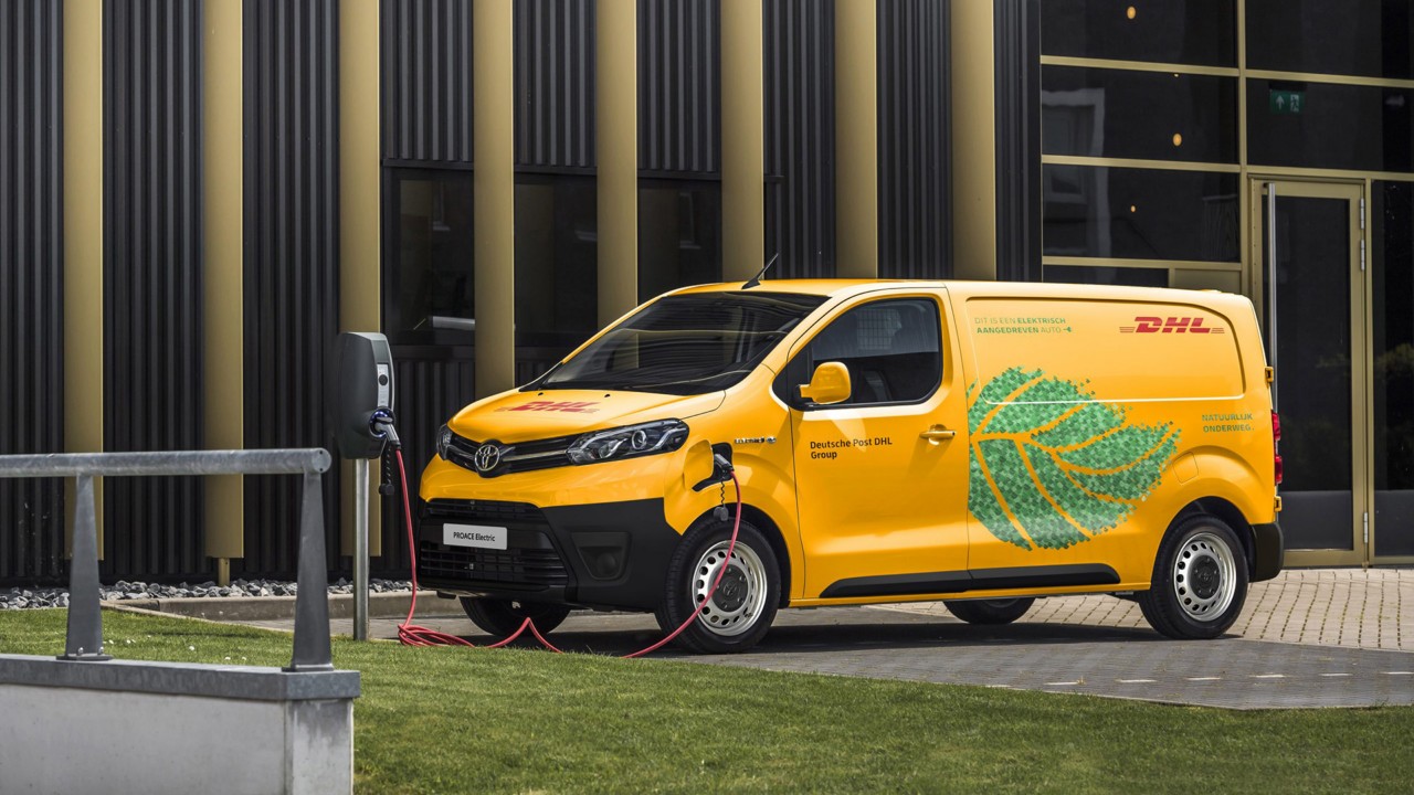 Toyota, exterieur, Proace, Electric, DHL