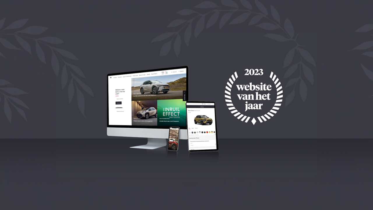 Toyota website van het jaar