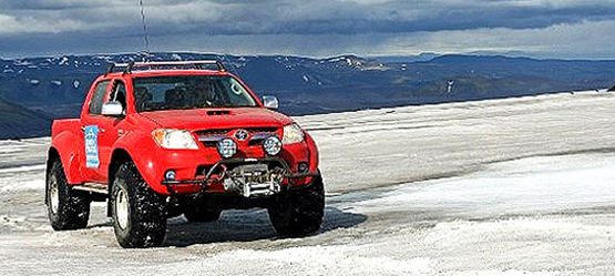 Toyota Hilux, 2005, exterieur, rechtsvoor, rood, Canada, Noordpool
