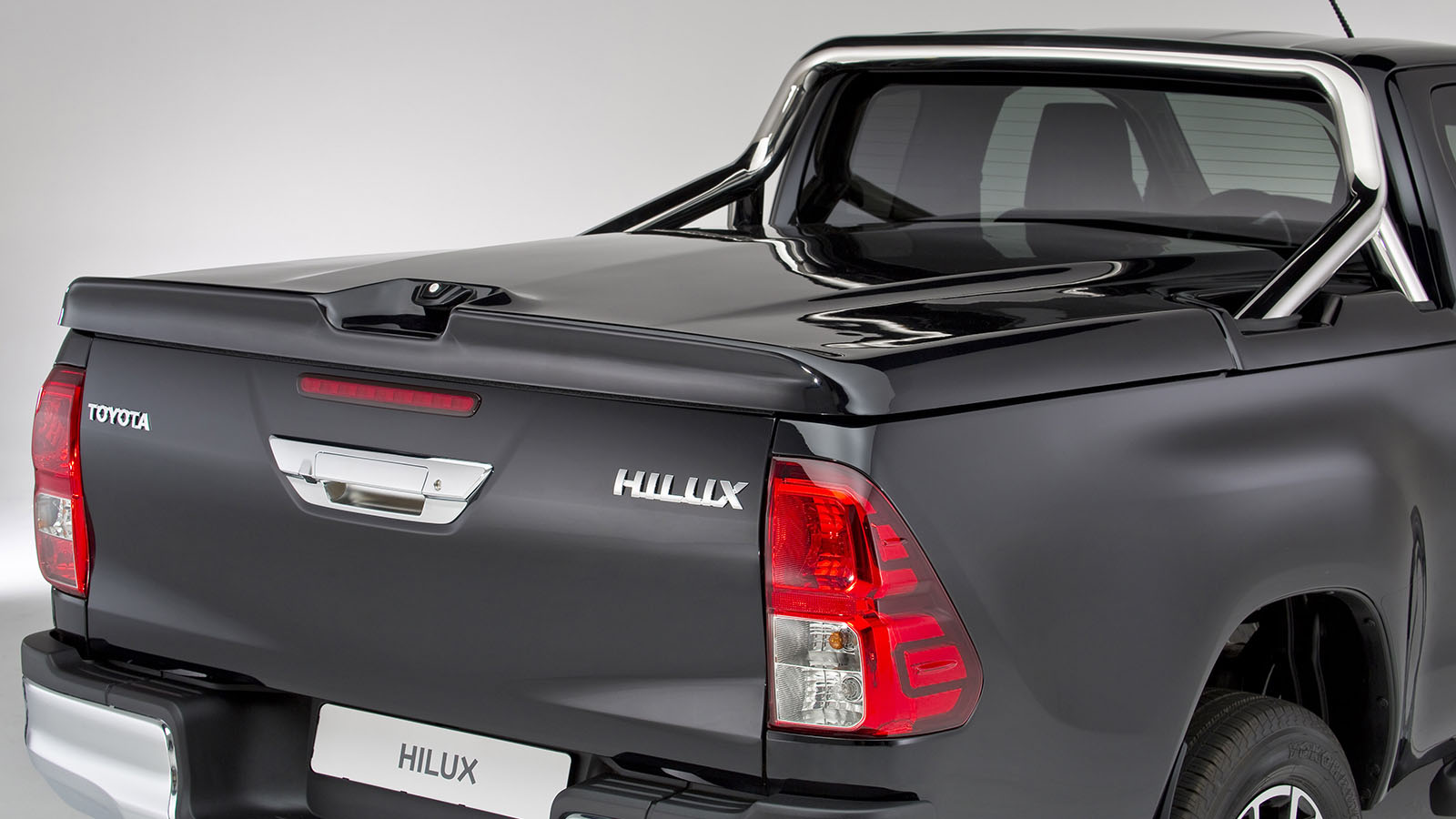 Toyota Hilux, exterieur, achterkant, zwart