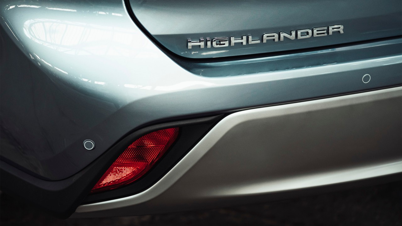 Toyota Highlander, exterieur, achterkant, Highlander embleem