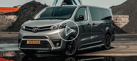 Toyota Proace, exterieur, linksvoor, grijs, thuistour, video thumb