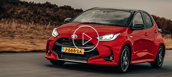 Toyota Yaris, exterieur, linksvoor, rood, thuistour, video thumb