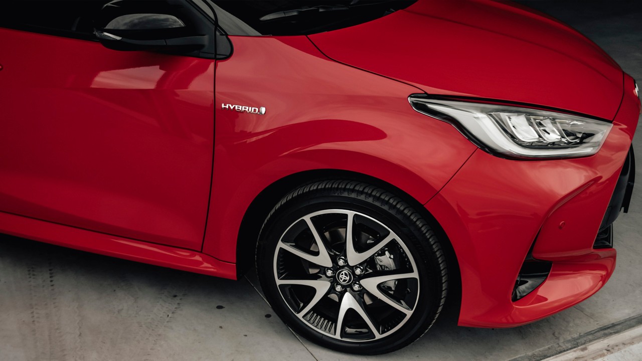 Toyota, Yaris, exterieur, zijkant, voor, velg