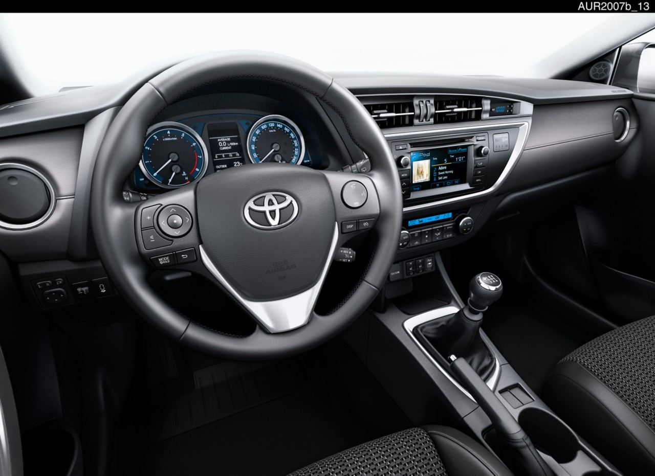 Het interieur van een Toyota